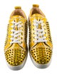 Christian Louboutin Patent Leather Studded Accents Sneakers