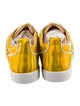 Christian Louboutin Patent Leather Studded Accents Sneakers