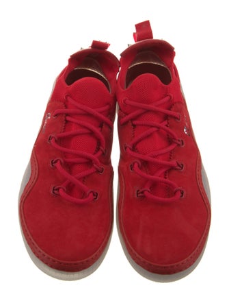 Christian Louboutin Suede Studded Accents Sneakers