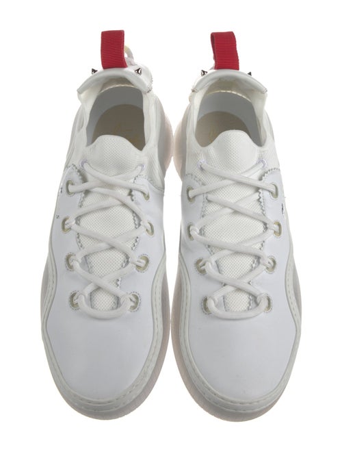 Christian Louboutin Leather Studded Accents Sneakers