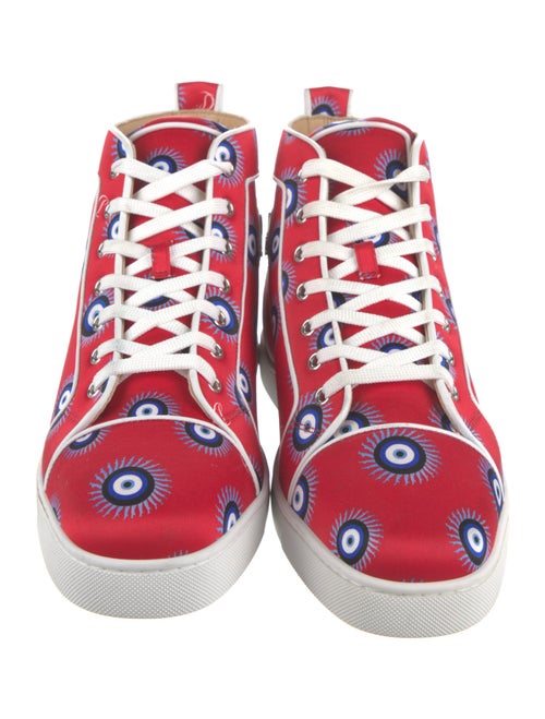 Christian Louboutin Leather Printed Sneakers