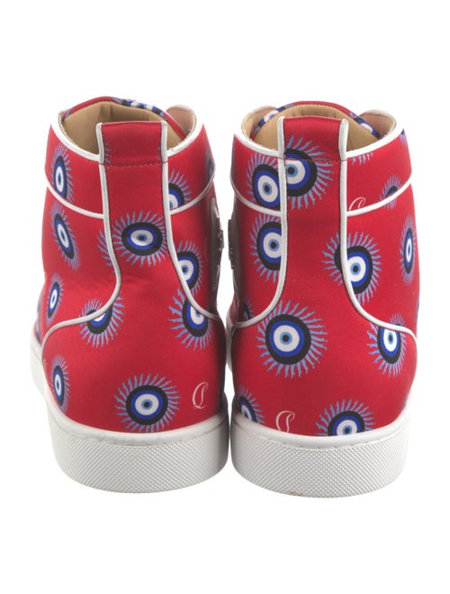 Christian Louboutin Leather Printed Sneakers