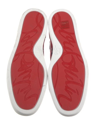 Christian Louboutin Leather Printed Sneakers