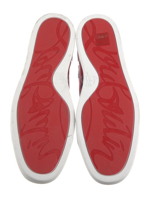 Christian Louboutin Leather Printed Sneakers