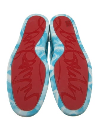 Christian Louboutin Leather Printed Sneakers