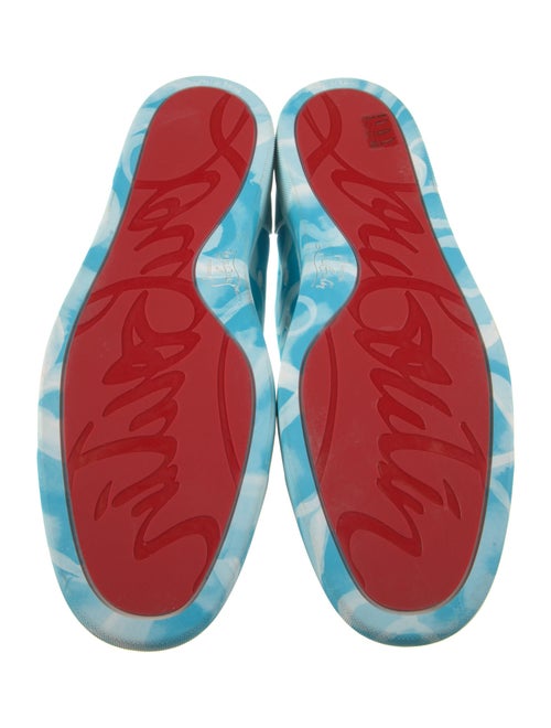 Christian Louboutin Leather Printed Sneakers