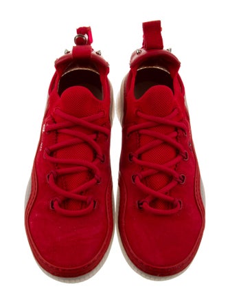 Christian Louboutin Suede Studded Accents Sneakers