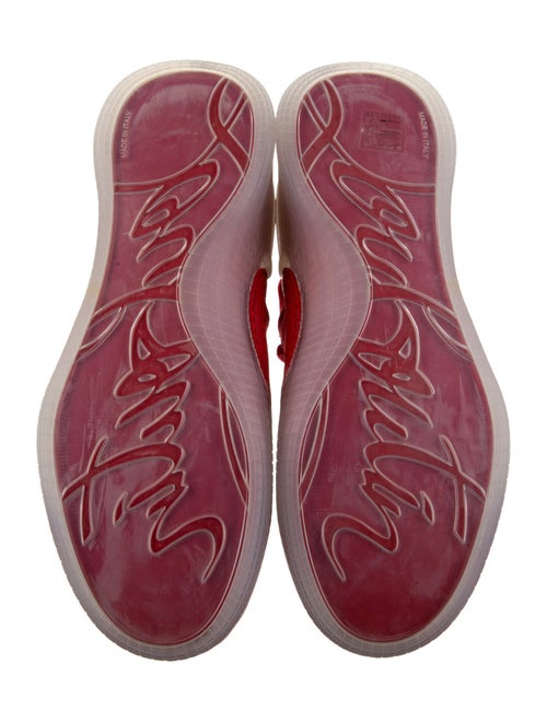 Christian Louboutin Suede Studded Accents Sneakers