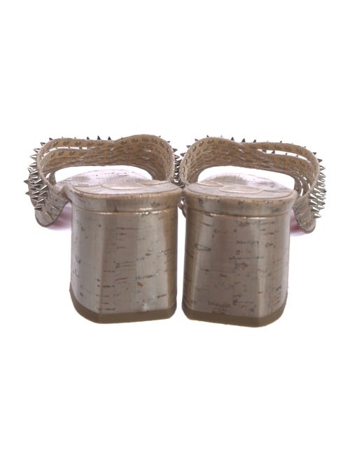 Christian Louboutin Spike Accents Studded Accents Slides