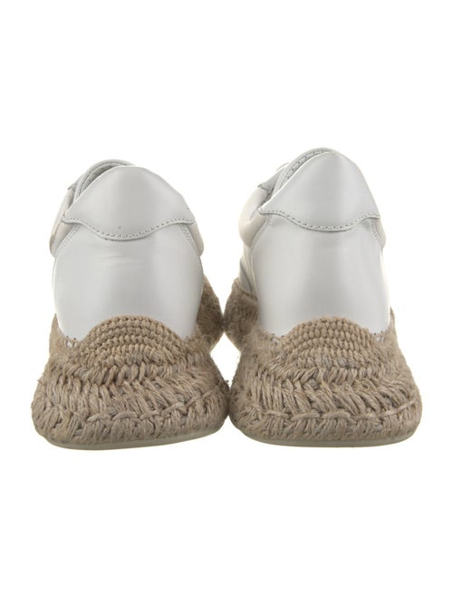 Christian Louboutin Leather Printed Wedge Sneakers