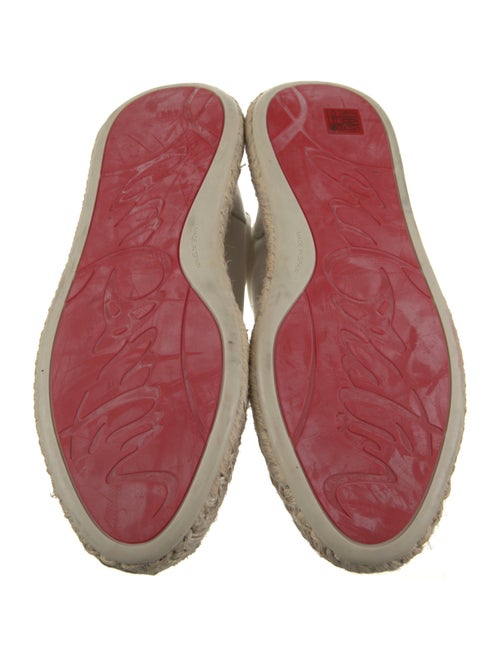 Christian Louboutin Leather Printed Wedge Sneakers