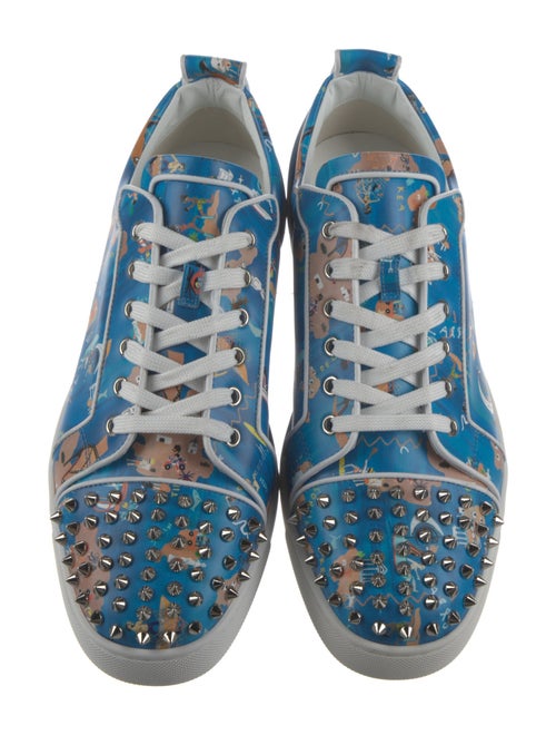 Christian Louboutin Leather Printed Sneakers