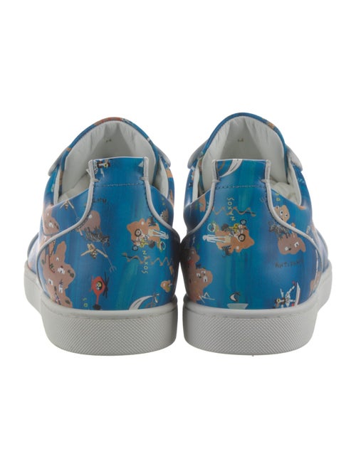 Christian Louboutin Leather Printed Sneakers