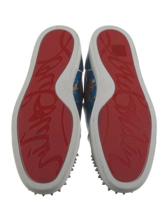 Christian Louboutin Leather Printed Sneakers