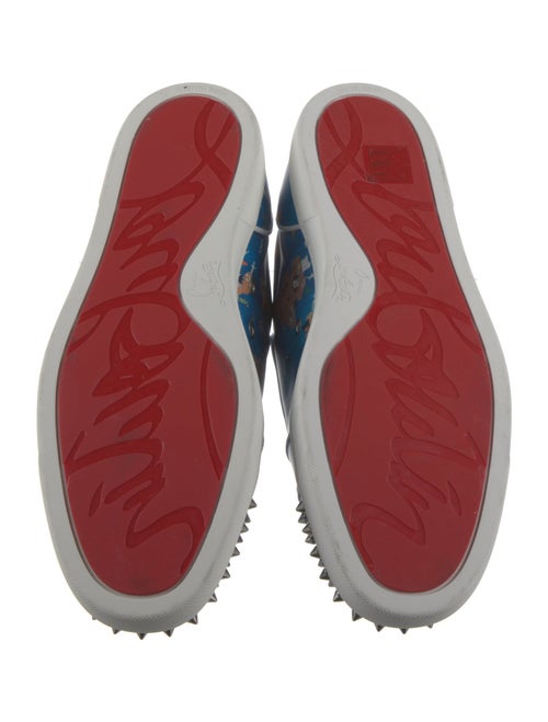 Christian Louboutin Leather Printed Sneakers