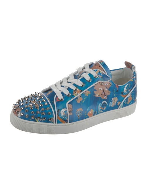 Christian Louboutin Leather Printed Sneakers