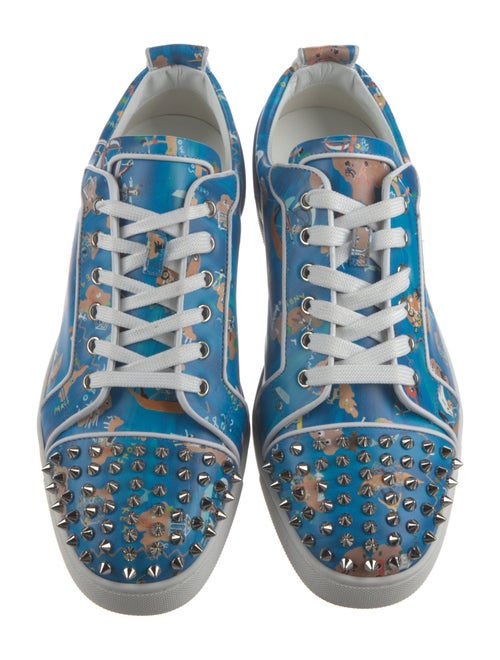 Christian Louboutin Leather Printed Sneakers