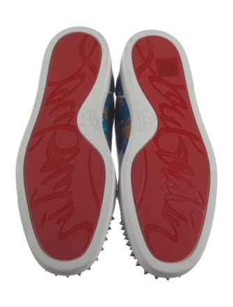 Christian Louboutin Leather Printed Sneakers