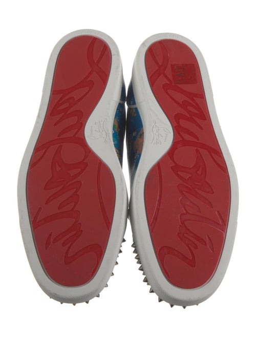 Christian Louboutin Leather Printed Sneakers