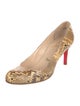 Christian Louboutin Snakeskin Animal Print Pumps