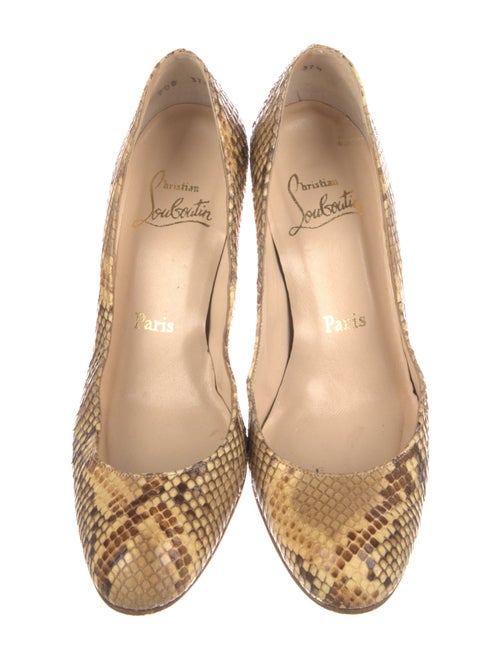 Christian Louboutin Snakeskin Animal Print Pumps