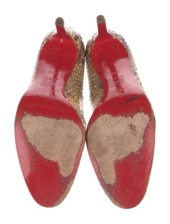 Christian Louboutin Snakeskin Animal Print Pumps