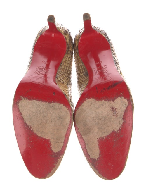 Christian Louboutin Snakeskin Animal Print Pumps