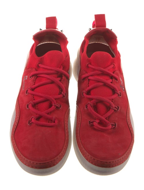 Christian Louboutin Suede Studded Accents Sneakers
