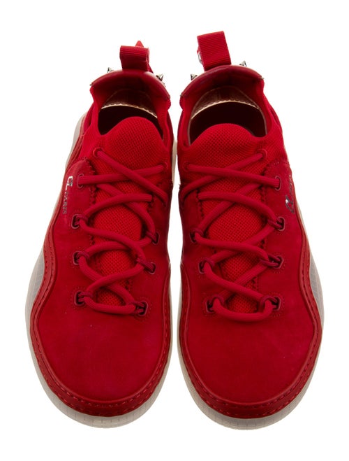 Christian Louboutin Suede Studded Accents Sneakers