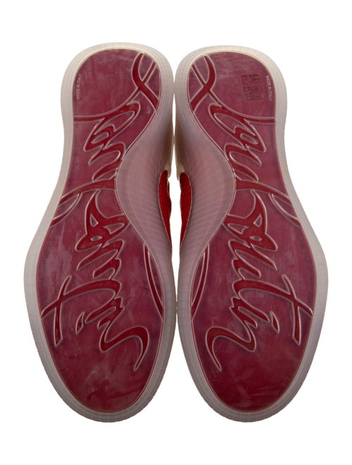 Christian Louboutin Suede Studded Accents Sneakers