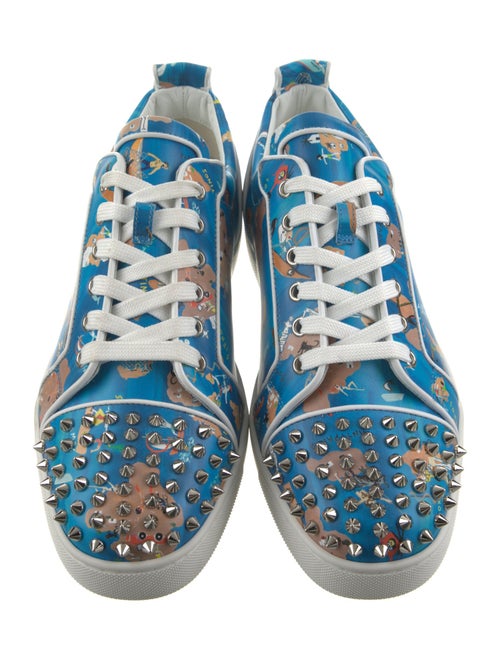 Christian Louboutin Leather Printed Sneakers