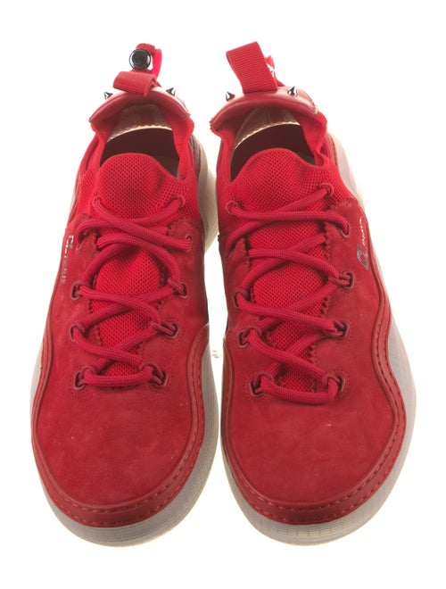 Christian Louboutin Suede Studded Accents Sneakers