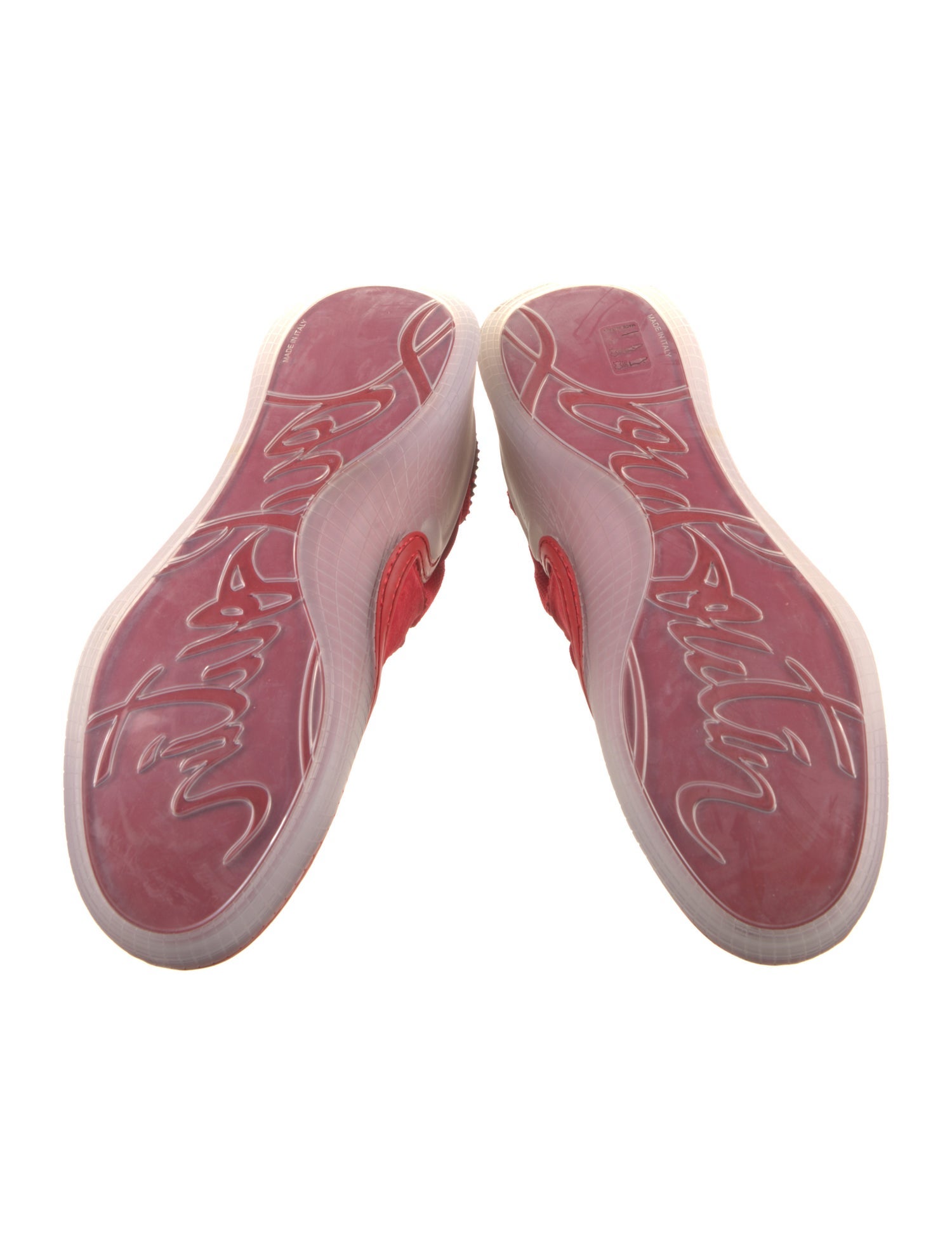 Christian Louboutin Suede Studded Accents Sneakers