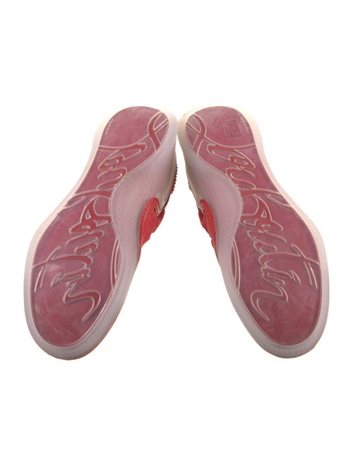 Christian Louboutin Suede Studded Accents Sneakers