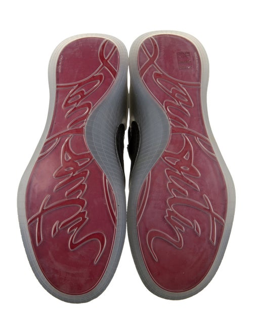 Christian Louboutin Suede Studded Accents Sneakers