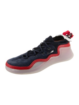Christian Louboutin Suede Studded Accents Sneakers