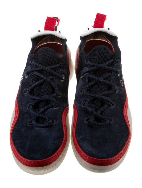 Christian Louboutin Suede Studded Accents Sneakers
