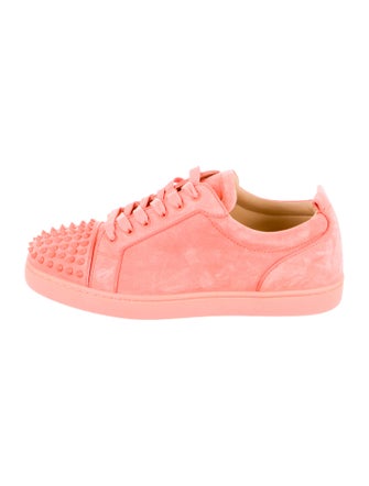 Christian Louboutin Suede Studded Accents Sneakers