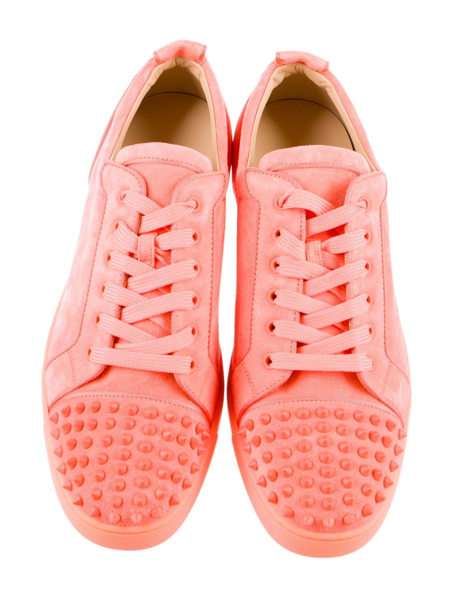 Christian Louboutin Suede Studded Accents Sneakers