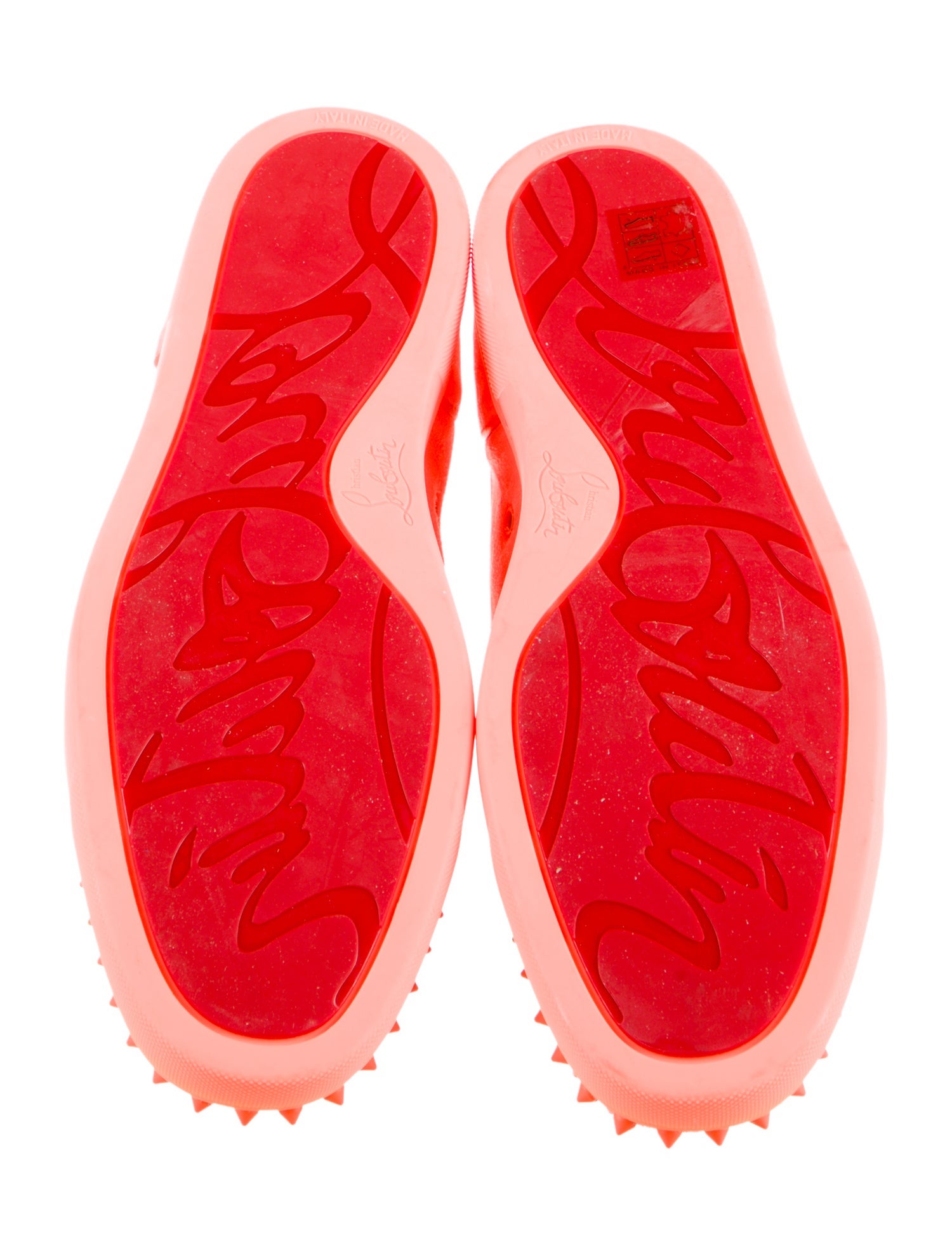 Christian Louboutin Suede Studded Accents Sneakers