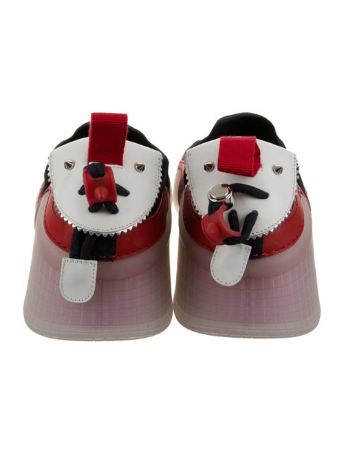 Christian Louboutin Suede Colorblock Pattern Sneakers