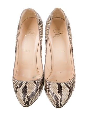 Christian Louboutin Snakeskin Animal Print Pumps