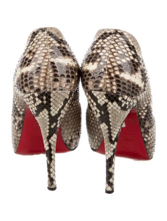 Christian Louboutin Snakeskin Animal Print Pumps