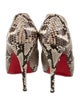 Christian Louboutin Snakeskin Animal Print Pumps