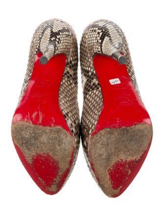 Christian Louboutin Snakeskin Animal Print Pumps