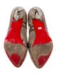 Christian Louboutin Snakeskin Animal Print Pumps