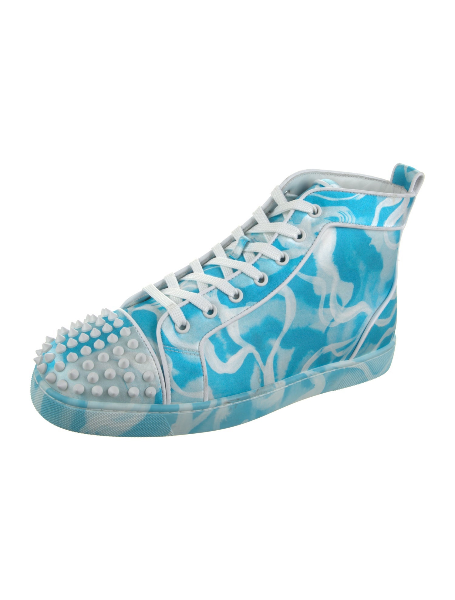 Christian Louboutin Leather Printed Sneakers
