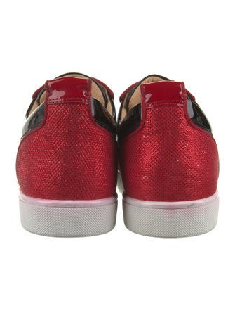 Christian Louboutin Mesh Printed Sneakers