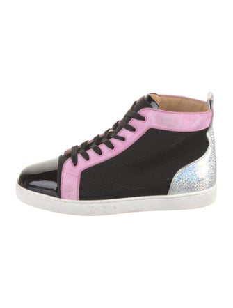 Christian Louboutin Colorblock Pattern Sneakers