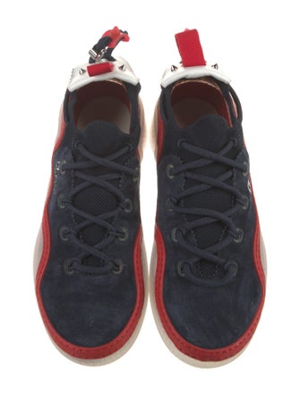 Christian Louboutin Suede Studded Accents Sneakers